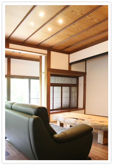 薪ストーブを置けるフローリング和室工事(栃木県真岡市S様邸)06